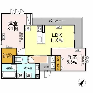 キクロス【2階】の間取り