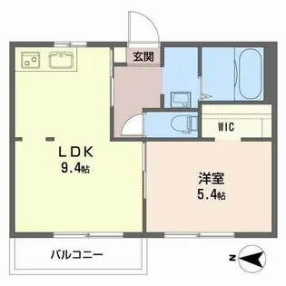 エクセルハイツ A棟【0107号室】の間取り
