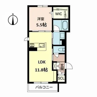 アムール ジュネス【3階】の間取り