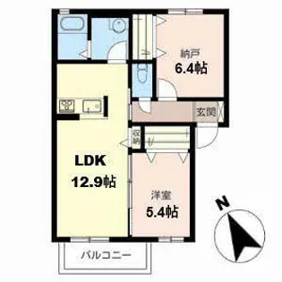 シャーメゾン神市【0203号室】の間取り