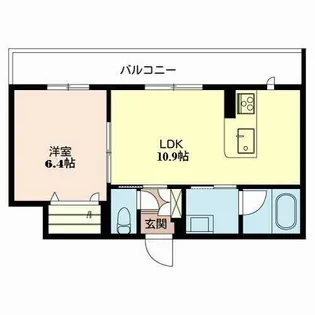 ガーデンコート 淡海【0202号室】の間取り