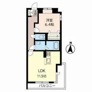 Alesia【0201号室】の間取り