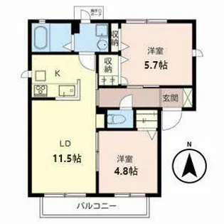 メゾン プルミエール【0103号室】の間取り