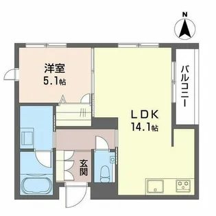 リーベン メーア【0205号室】の間取り