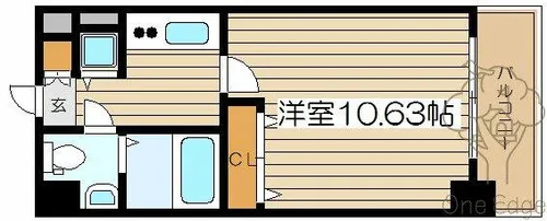 エスリード福島リバーフロント【3階】の間取り