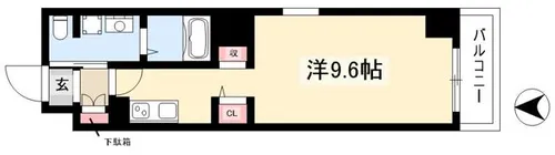 グレーシアコート金山【0703号室】の間取り