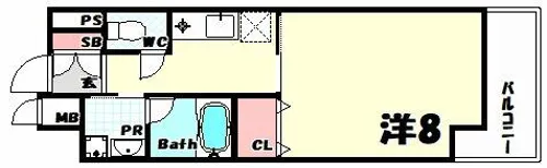 DAIWAマンション【5階】の間取り
