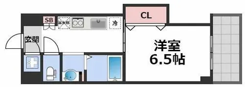 アパルト谷町【2階】の間取り