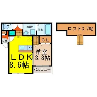 アークラヴィータ【2階】の間取り