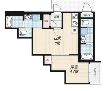 H-maison出来島Ⅱ【3階】の間取り