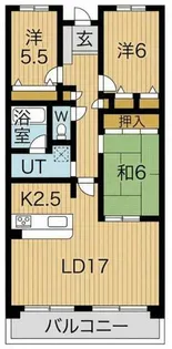 NCRe高槻【107号室】の間取り