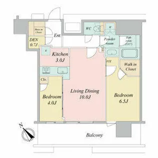 NAGOYA the TOWER【0607号室】の間取り