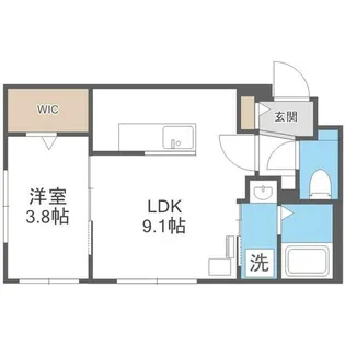 ASTAGE前田【3階】の間取り