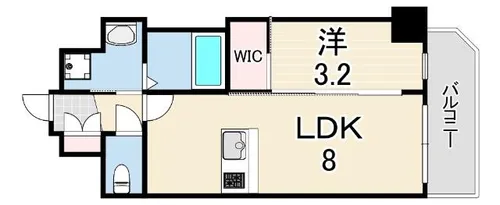 スワンズシティ神戸湊川 2【9階】の間取り