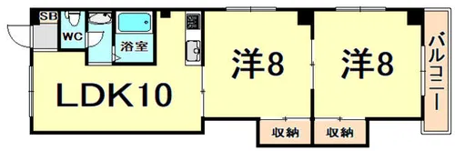 ハイムルル【3階】の間取り