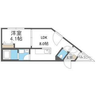 アイビル18【4階】の間取り