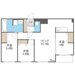 FRANZ TSUKISAMU KOEN【3階】の間取り