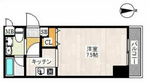 Romisky南久宝寺【2階】の間取り