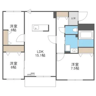 FRANZ TSUKISAMU KOEN【2階】の間取り
