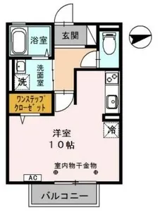 ジュネス清水【2階】の間取り