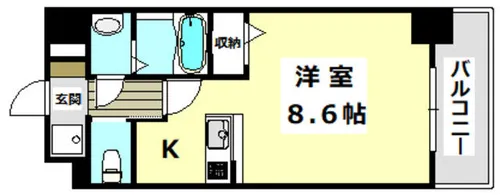 ロイス南茨木【503号室】の間取り