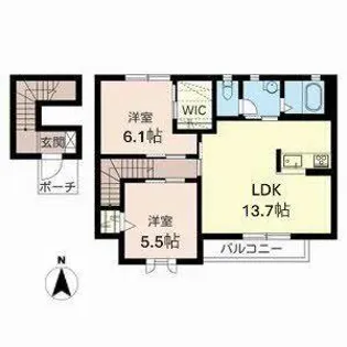PostalI【1202号室】の間取り