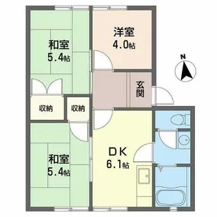 ルミエール【0106号室】の間取り