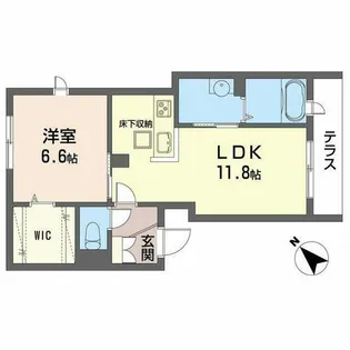 ShaMaison Frise【0102号室】の間取り