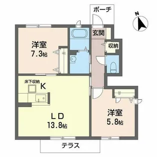 MAST COURT秋葉【0113号室】の間取り