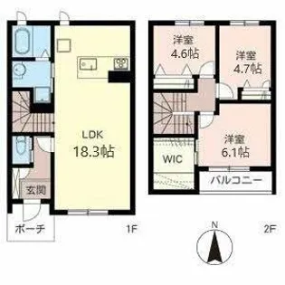 MAST COURT 岩倉【0007号室】の間取り