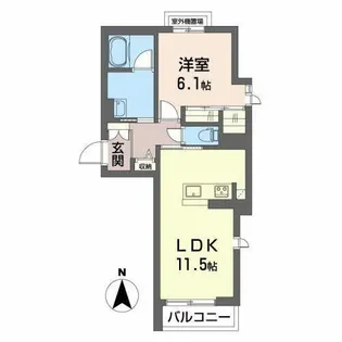 シャーメゾン Key Luck【0301号室】の間取り
