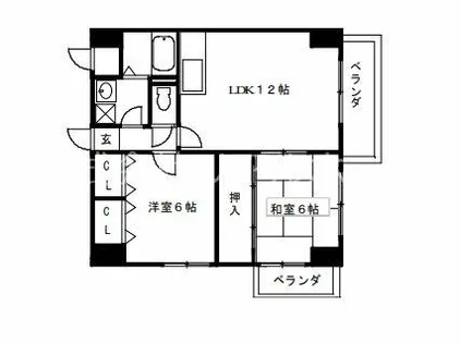グランドール桂川畔【3階】の間取り