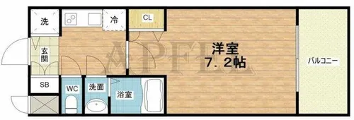 S-RESIDENCE新大阪Rish【3階】の間取り