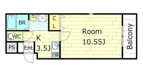 ラ・ハイール桃ヶ池公園【4階】の間取り