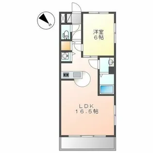 ニッセイディーセント金山【3階】の間取り
