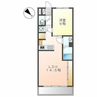 ニッセイディーセント金山【6階】の間取り