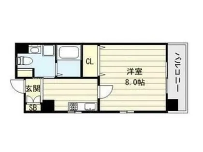 ベリーウェル阿倍野【5階】の間取り