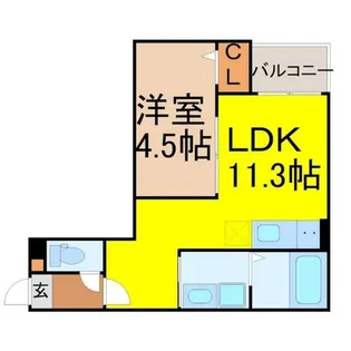 愛知県名古屋市緑区浦里4丁目【アパート】の間取り