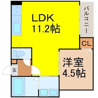 Jack urasato1【3階】の間取り