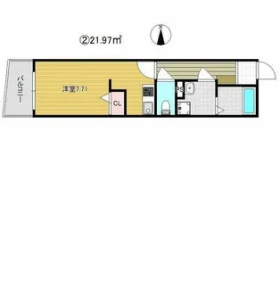 グランパシフィック玉出【2階】の間取り