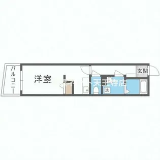 グランパシフィック玉出【2階】の間取り