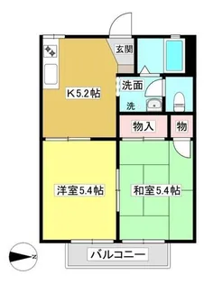 フレグランス形原【1階】の間取り
