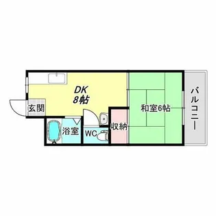 グランドール住吉【3階】の間取り