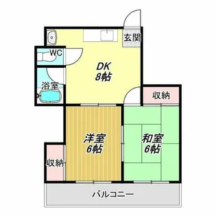 ピュアコート清風【3階】の間取り