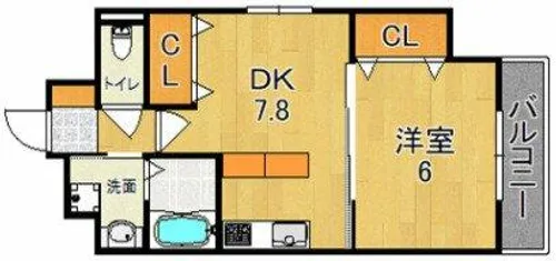 Varius長居公園【7階】の間取り