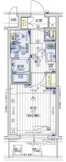 アクアプレイス天王寺Ⅱ【7階】の間取り