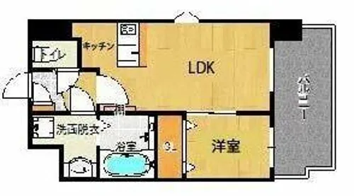 レブリアント福岡東(旧ラーナ.福岡東)【6階】の間取り