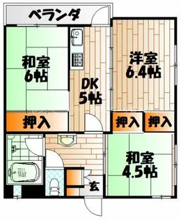 第12小倉三萩野IR. BLD【5階】の間取り