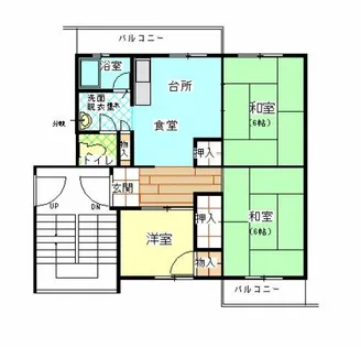 公社賃貸SMALIO 打上【11-206号室】の間取り