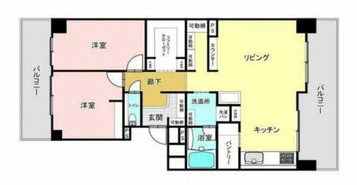 エバーランドシティ新・泉北4番館【4階】の間取り